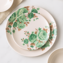 Comfy Homes 41 Pcs Lightweight Dinner Set | Round Design with Dinner Plates, Small Plates, Serving Tray, Bowls with Lids, Spoons & Serving Spoons | Unbreakable & Lightweight Dinnerware-10