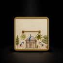 Comfy Homes Multipurpose Container | 4-Section Dry Fruit & Snack Storage Box | Elegant Design Square Shape Dry Food Organizer | Serving Platter & Gift Box for Home & Festive Use (Regal White)-4