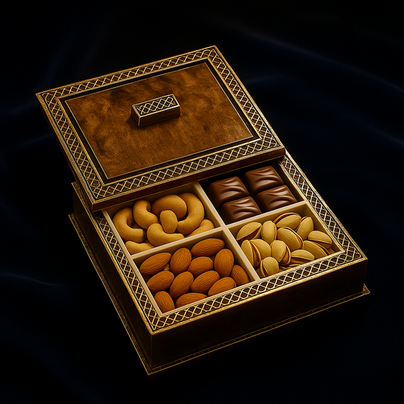 Comfy Homes Multipurpose Candy Set | Premium Decorative Candy Storage Box for Dry Fruits, Chocolates, Snacks & Sweets | Elegant Return Gift Box for Weddings, Housewarming & Festivals (Aristocratic)