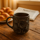 Comfy Homes Ceramic Milk and Coffee Mug | Premium Stoneware Cup for Hot & Cold Beverages | Stylish Brown Modern Design | Perfect for Tea, Milk, Coffee & Gifting (Greyish Brown)-5