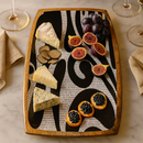 Comfy Homes Mango Wood Serving Platter | Handcrafted Natural Wood Tray | Durable, Food-Safe and Eco-Friendly | Platter for Snacks, Fruits, Appetizers & Kitchen Decor (Headline Maker)-7