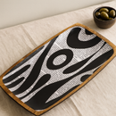 Comfy Homes Mango Wood Serving Platter | Handcrafted Natural Wood Tray | Durable, Food-Safe and Eco-Friendly | Platter for Snacks, Fruits, Appetizers & Kitchen Decor (Headline Maker)-1