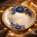 Comfy Homes 32 Pcs Lightweight Dinner Set | Round Design with Dinner Plates, Small Plates, Serving Tray, Bowls with Lids, Spoons & Serving Spoons | Unbreakable & Lightweight Dinnerware (Blossom Haven)-4