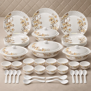 Comfy Homes Full Dinner Plate – Premium Everyday Serving Plate for Main Course (Yellow Majesty) - 0