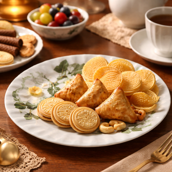 Design Your Own Elegant Dinnerware Collection | Comfy Homes Custom Melamine Dining Set (White Blossom)