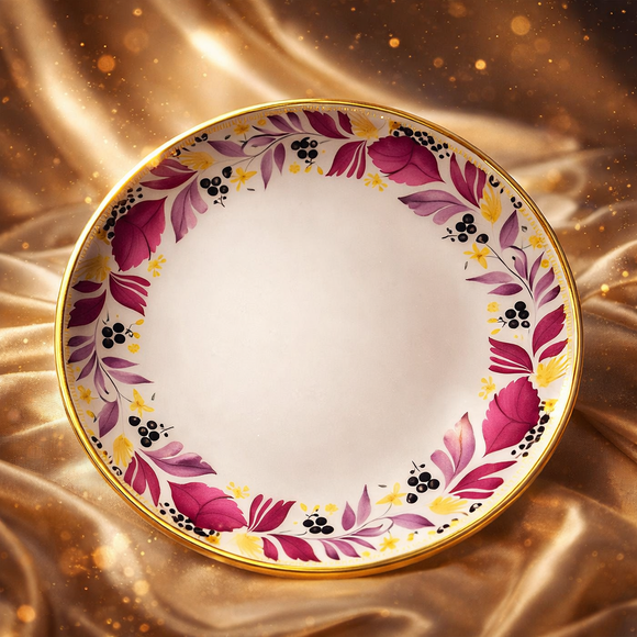 Design Your Own Elegant Dinnerware Collection | Comfy Homes Custom Melamine Dining Set (Colourful Garden)