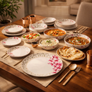 Design Your Own Elegant Dinnerware Collection | Comfy Homes Custom Melamine Dining Set (Heritage Gold)-1