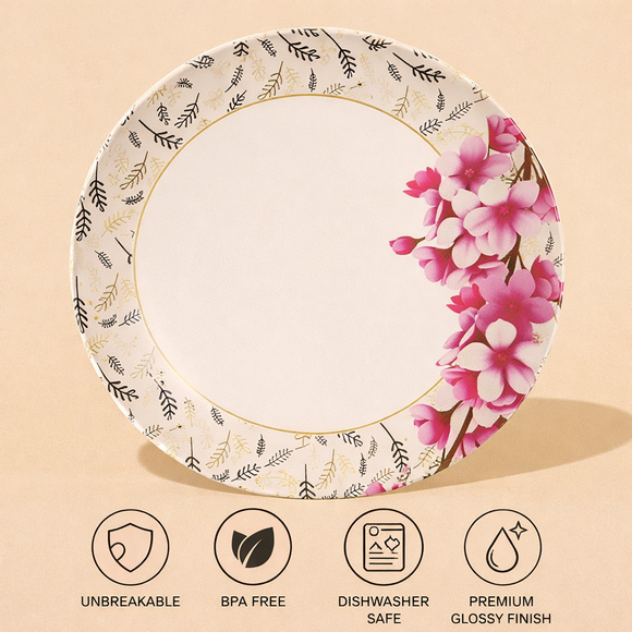 Design Your Own Elegant Dinnerware Collection | Comfy Homes Custom Melamine Dining Set (Heritage Gold)