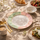 Comfy Homes Round Melamine 41 Pcs Dinner Set | 6 Dinner Plates, 6 Small Plates, 1 Serving Tray, 3 Big Serving Bowls with Lid, 12 Small Bowls, 6 Spoons, 4 Serving Spoons (The Nawabi Series)-12