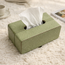 The Sovereign Collection: Premium Handcrafted Vegan Leather Tissue Box Cover (Parrot Green)-1