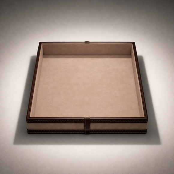 The Infinite Use Tray: Premium Handcrafted Vegan Leather Organizer (Mesmerising Pink)