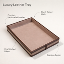 The Infinite Use Tray: Premium Handcrafted Vegan Leather Organizer (Military Green)-9