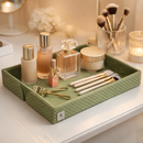 The Infinite Use Tray: Premium Handcrafted Vegan Leather Organizer (Parrot Green)-3