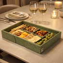 The Infinite Use Tray: Premium Handcrafted Vegan Leather Organizer (Parrot Green)-1