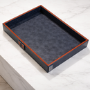 The Infinite Use Tray: Premium Handcrafted Vegan Leather Organizer (Ocean Orange)-4