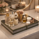 The Infinite Use Tray: Premium Handcrafted Vegan Leather Organizer (Military Green)-3