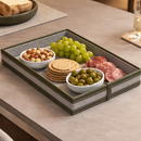 The Infinite Use Tray: Premium Handcrafted Vegan Leather Organizer (Military Green)-6