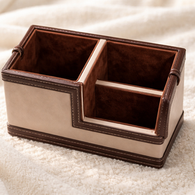 The Sovereign Multi-Tasker: Handcrafted Vegan Leather Divided Organizer Cup (Mesmerising Pink)
