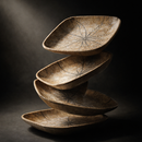 Snack & Chaat Serve Plate Set | Premium Melamine Plates for Indian Serving (Rose Dune)-4