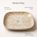 Snack & Chaat Serve Plate Set | Premium Melamine Plates For Indian Serving (Rusty Brown)-9