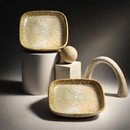 Snack & Chaat Serve Plate Set | Premium Melamine Plates for Indian Serving (Petal Sand)-4