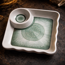 Everyday Serve Plate Set | Lightweight Melamine Plates for Snacks & Small Meals (Rage Green)-5