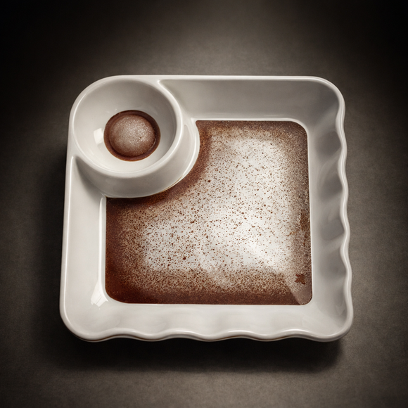 Everyday Serve Plate Set | Lightweight Melamine Plates for Snacks & Small Meals (Bare Dune)