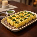 Comfy Homes Serving Platter | Durable, Food-Safe and Eco-Friendly | Platter for Snacks, Fruits, Appetizers & Kitchen Decor - 9" (vory Cloud)-5