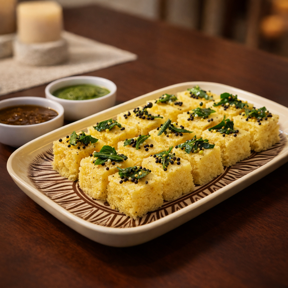 Comfy Homes Serving Platter | Durable, Food-Safe and Eco-Friendly | Platter for Snacks, Fruits, Appetizers & Kitchen Decor - 11" (Ivory Cloud)