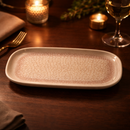 Comfy Homes Serving Platter | Durable, Food-Safe and Eco-Friendly | Platter for Snacks, Fruits, Appetizers & Kitchen Decor - 11" (Stone Ash)-4