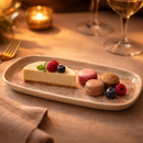 Comfy Homes Serving Platter | Durable, Food-Safe and Eco-Friendly | Platter for Snacks, Fruits, Appetizers & Kitchen Decor - 11" (Stone Ash)-3