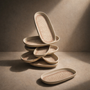 Comfy Homes Serving Platter | Durable, Food-Safe and Eco-Friendly | Platter for Snacks, Fruits, Appetizers & Kitchen Decor - 11" (Stone Ash)-2