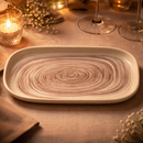 Comfy Homes Serving Platter | Durable, Food-Safe and Eco-Friendly | Platter for Snacks, Fruits, Appetizers & Kitchen Decor - 11" (Olive MIst)-5