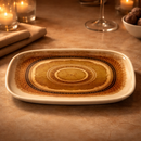 Comfy Homes Serving Platter | Durable, Food-Safe and Eco-Friendly | Platter for Snacks, Fruits, Appetizers & Kitchen Decor - 11" (Rose Sand)-5