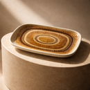 Comfy Homes Serving Platter | Durable, Food-Safe and Eco-Friendly | Platter for Snacks, Fruits, Appetizers & Kitchen Decor - 11" (Rose Sand)-1