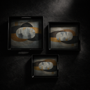 Comfy Homes™ Premium Multi-Purpose Melamine Tray Set (Set of 3)(Small, Medium & Large) (Illusionary White)-7