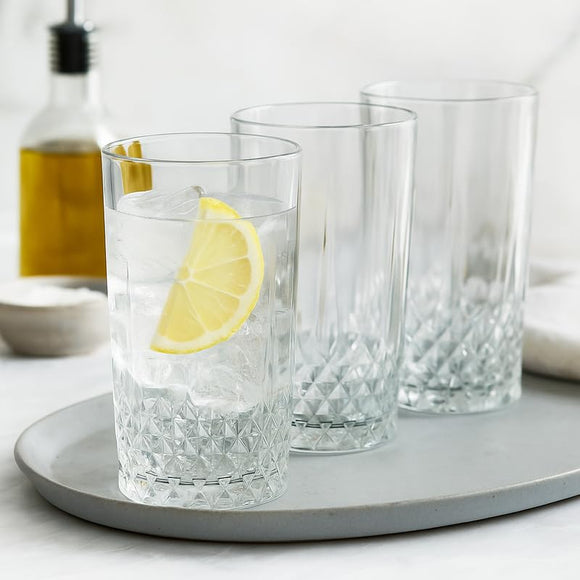 Comfy Homes Premium 300 ml Glass Set, Pack of 6 | Stylish Lead-Free Drinking Glasses for Water, Whiskey, Cocktail, Colddrink & Juice | Elegant Glassware for Home, Bar & Party Use (Terra)