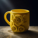 Comfy Homes Ceramic Milk and Coffee Mug | Premium Stoneware Cup for Hot & Cold Beverages | Stylish Brown Modern Design | Perfect for Tea, Milk, Coffee & Gifting (Yellow)-4