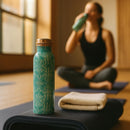 Comfy Homes 100% Copper Water Bottle, 1 Litre | Durable, Leak Proof & Rust Proof | Handicraft Finish & Timeless Luxury Design | Non-Toxic, BPA Free, Boosts Immunity & Yoga Health Benefits (Zen)-6
