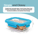 Comfy Homes Glass Container Set of 1 | Lunch & Storage Box for School, Office | Easy to carry and Durable | (1040ml)-5