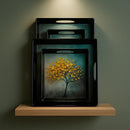 Comfy Homes Durable Multi-Use Premium Printed Rectangular Melamine Serve Ware Set with 3 Trays (Small, Medium & Large) (Autumn Breeze)-5