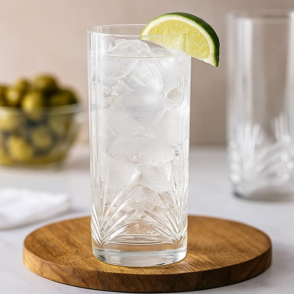 Comfy Homes Premium 300 ml Glass Set, Pack of 6 | Stylish Lead-Free Drinking Glasses for Water, Whiskey, Cocktail, Colddrink & Juice | Elegant Glassware for Home, Bar & Party Use (Frost)