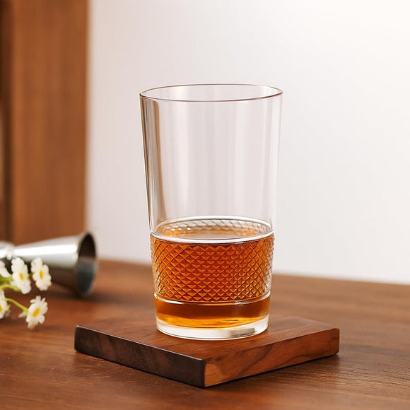Comfy Homes Premium 300 ml Glass Set, Pack of 6 | Stylish Lead-Free Drinking Glasses for Water, Whiskey, Cocktail, Colddrink & Juice | Elegant Glassware for Home, Bar & Party Use (Lumen)