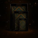 Comfy Homes Durable Multi-Use Premium Printed Rectangular Melamine Serve Ware Set with 3 Trays (Small, Medium & Large) (Royal Monarch)-6