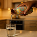 Comfy Homes 100% Copper Water Bottle, 1 Litre | Durable, Leak Proof & Rust Proof | Handicraft Finish & Timeless Luxury Design | Non-Toxic, BPA Free, Boosts Immunity & Yoga Health Benefits (Legacy)-3