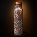 Comfy Homes 100% Copper Water Bottle, 1 Litre | Durable, Leak Proof & Rust Proof | Handicraft Finish & Timeless Luxury Design | Non-Toxic, BPA Free, Boosts Immunity & Yoga Health Benefits (Prestige)-8