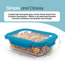 Comfy Homes Collapsible Glass Container Set of 1 | Lunch & Storage Box for School, Office | Easy to carry and Durable |(1500ml)-2