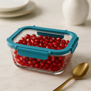 Comfy Homes Glass Container Set of 1 | Lunch & Storage Box for School, Office | Easy to carry and Durable | (1040ml)-2