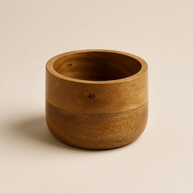 Comfy Homes Wooden Peanut Bowl | Natural Wood Serving Bowl | Snack Bowl for Peanuts, Nuts, Dry Fruits and Snacks | Eco-Friendly, Rustic Kitchenware (Brown)