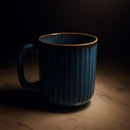 Comfy Homes Ceramic Milk and Coffee Mug | Premium Stoneware Cup for Hot & Cold Beverages | Stylish Brown Modern Design | Perfect for Tea, Milk, Coffee & Gifting (Rustic Blue)-4